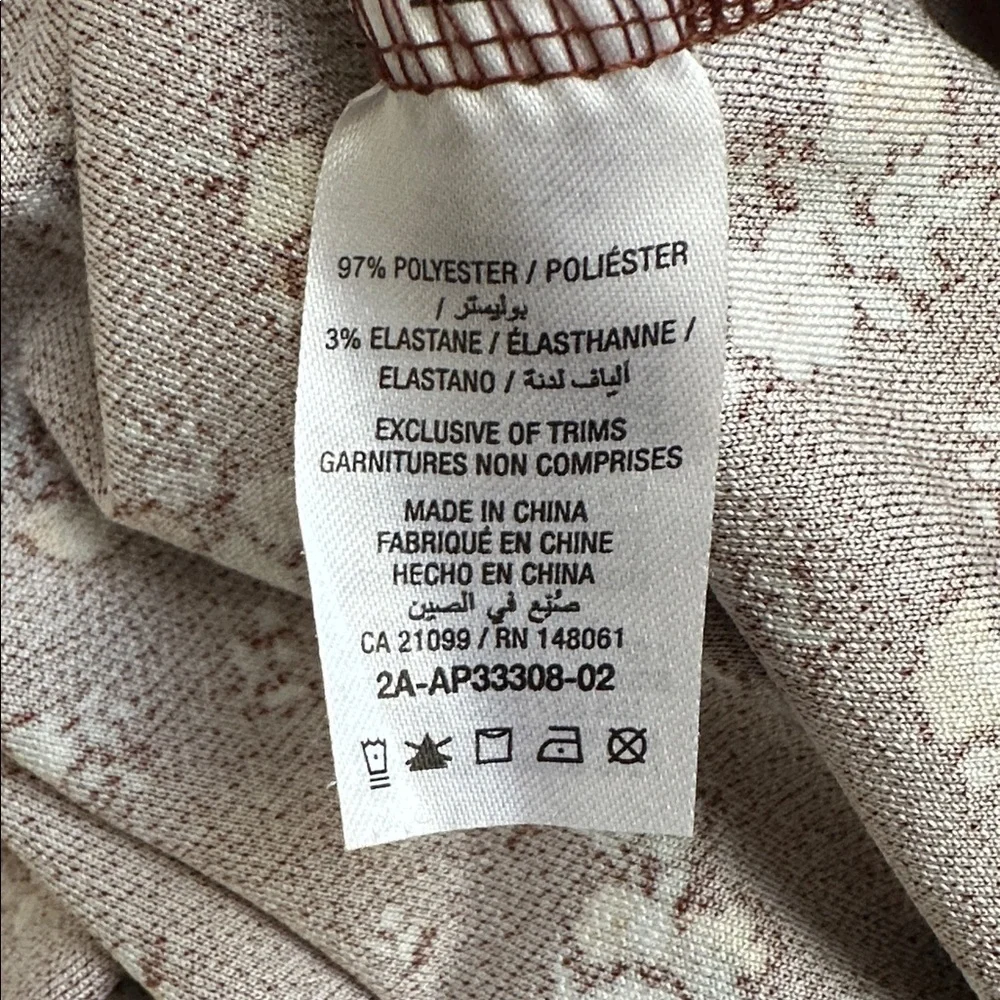Ardene Curve Brown Floral Midi Dress Cottagecore 1X - Picture 8 of 8